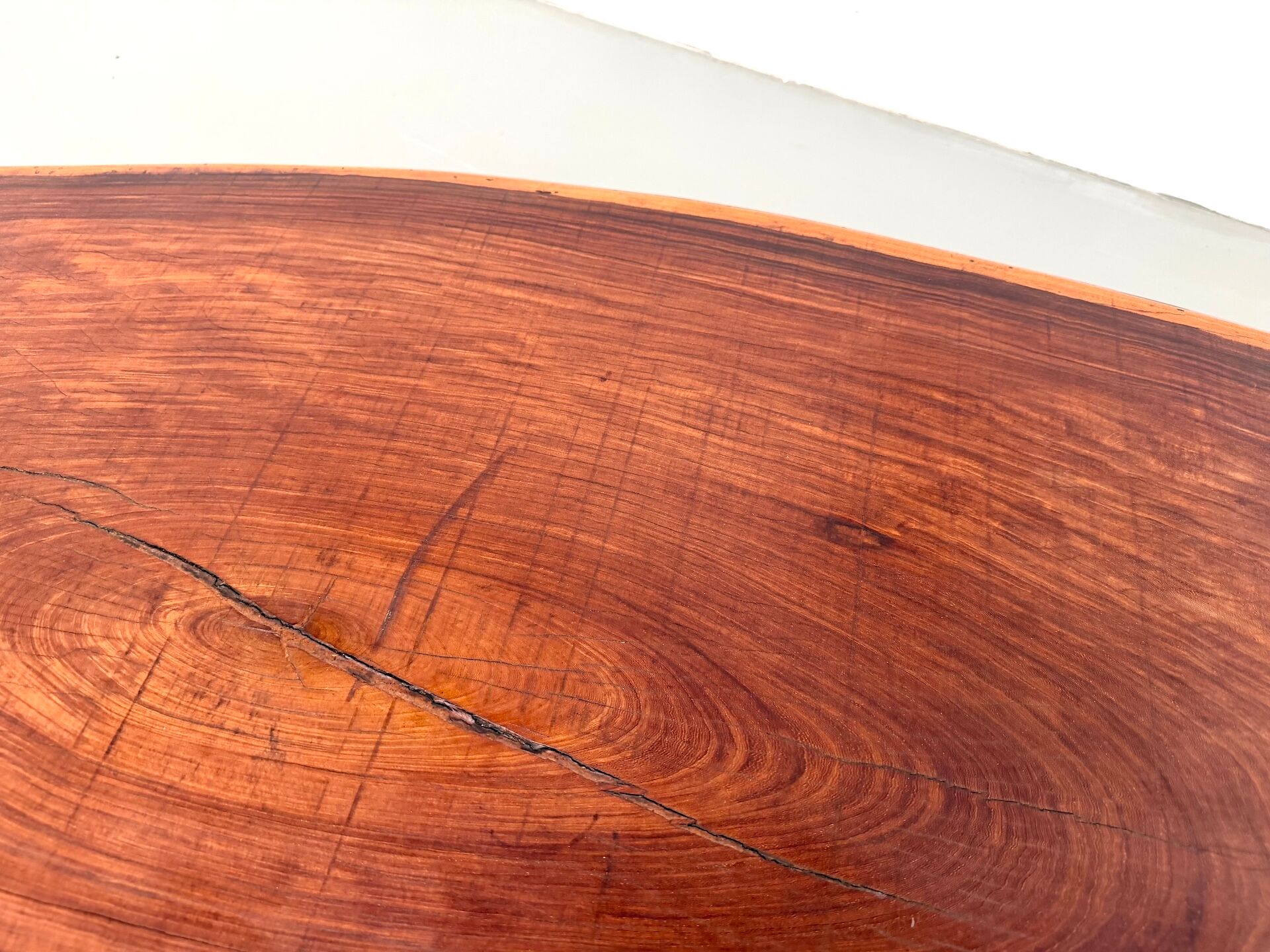 Organic Coffee Table "Slab" in Solid Exotic Wood