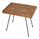 Vintage 1950s rattan side table