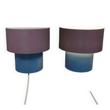 A set of refurbished retro wall lamps from IKEA from the 1980s-90s.