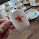 Service Winterling 70s – flamboyant floral orange décor