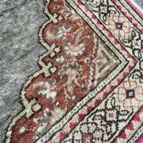 Vintage carpet in silk and cotton Kayseri Turkey 102x21cm