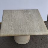 Travertine table, Italy, 1980s