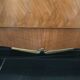 Vitrine vintage en placage de palissandre