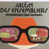 Original design poster of the Salon des assembliers / Foire de Paris, 1973