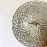 Vintage curved glass ceiling lamp