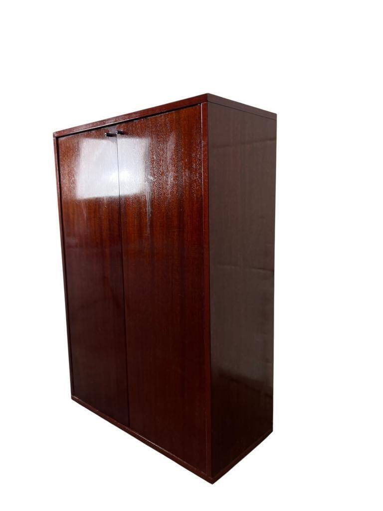 Vintage shallow wooden cabinet/shelf