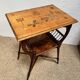Table d’appoint / Lecture Style Esthétique Victorien, marqueterie 1880