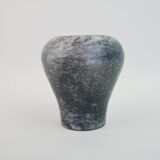 Grey and white ceramic vase