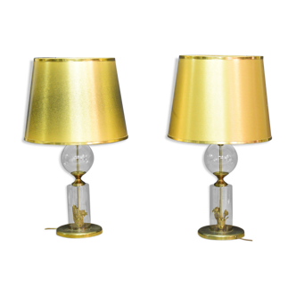 Pair of 70s lamps