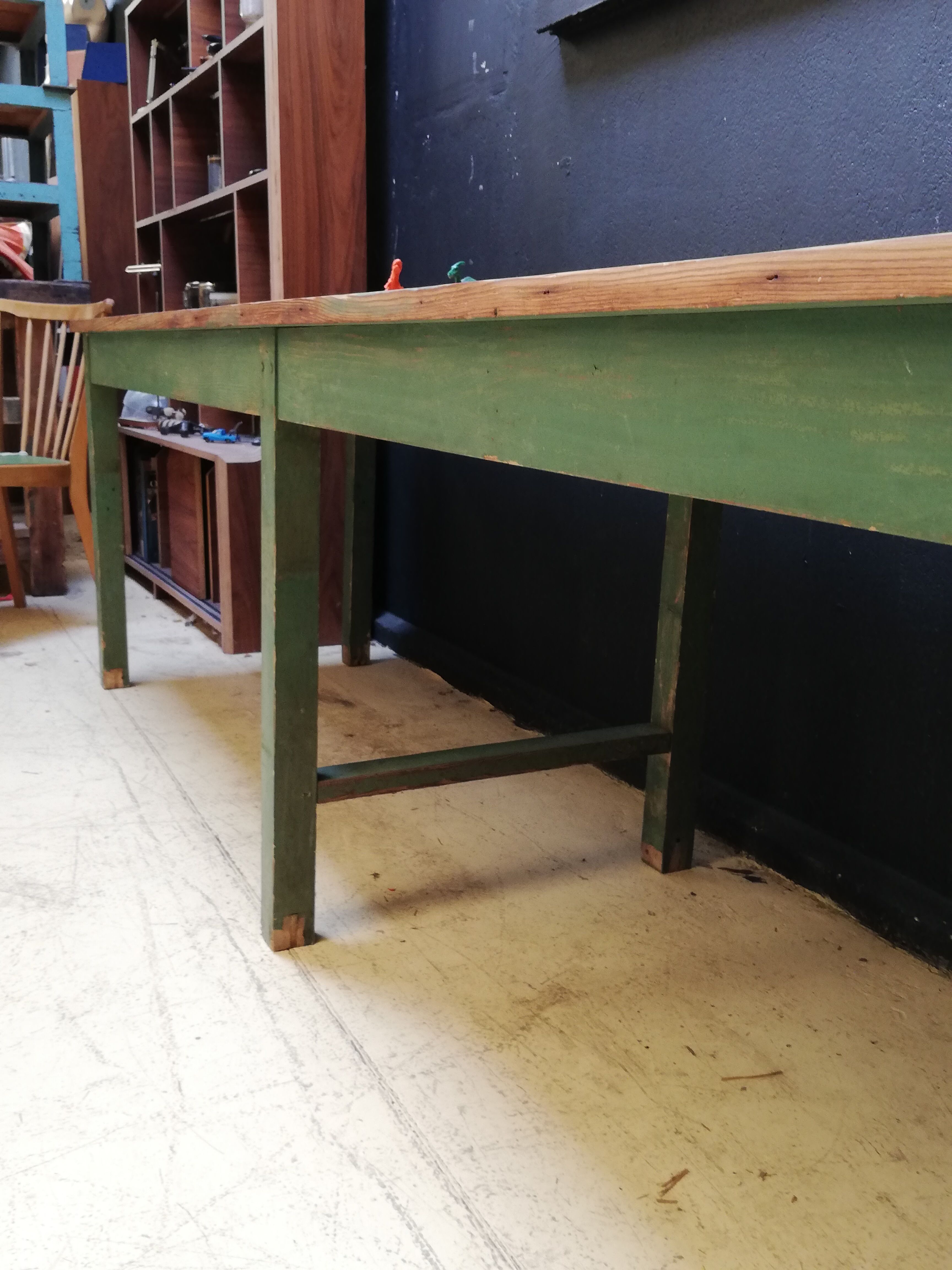 Old draper table 8/10 people, 2,70m