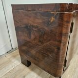 Art Decò console in mahogany burl