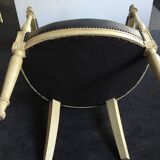 Fauteuil noir restauré