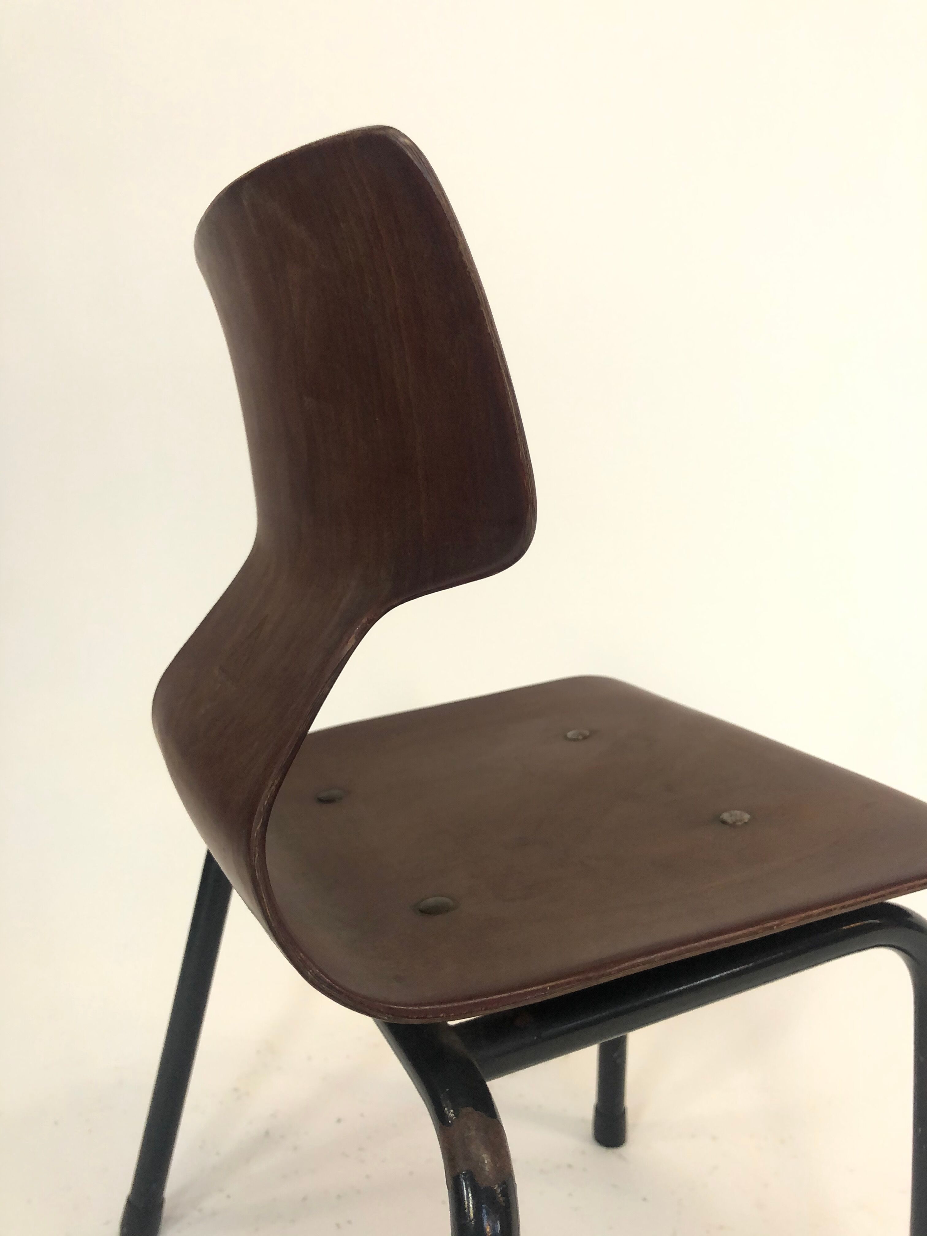 Galvanitas Pagholz vintage school chair