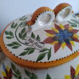 Handmade vintage ceramic soup kitchen