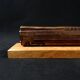 Bronze TGV on a wooden base, scale model of the TGV Sud-Est from the 1980s