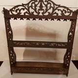 Openwork wall shelf walnut nineteenth
