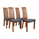 Danish teak dining chairs, set of 4