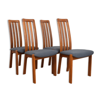 Danish teak dining chairs, set of 4