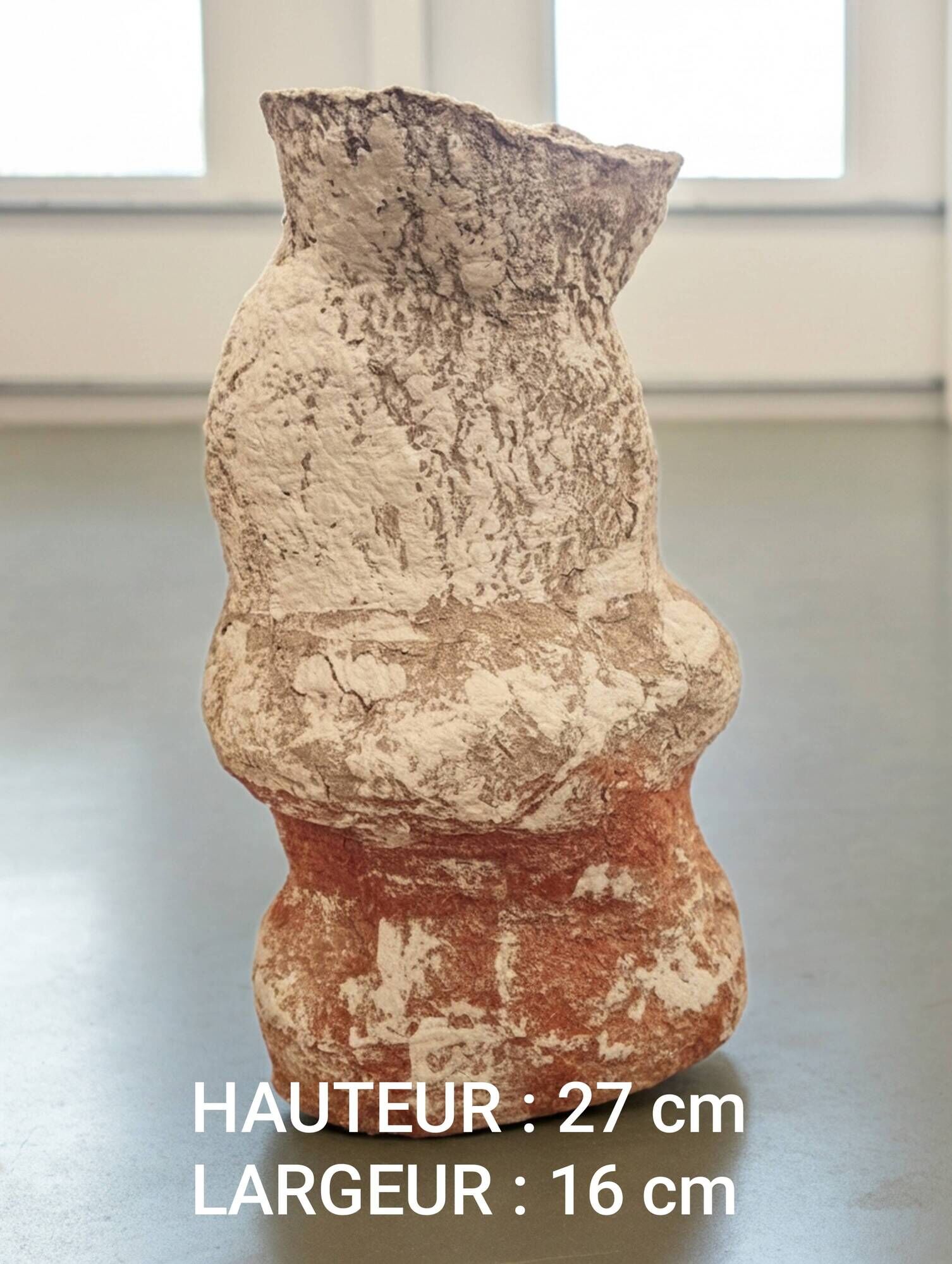 Sculptural vase mineral spirit Boho - Wabi-Sabi