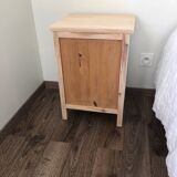 Solid wood bedside table