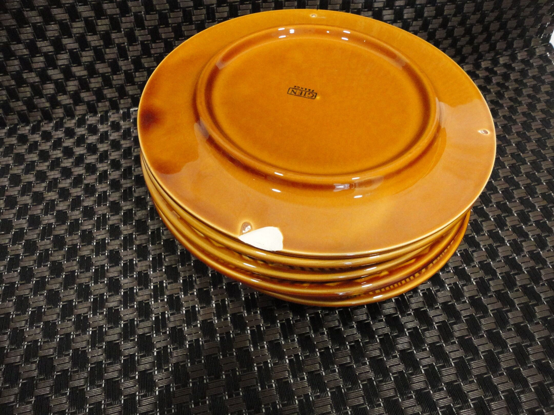 Service of 6 plate faience of Gien