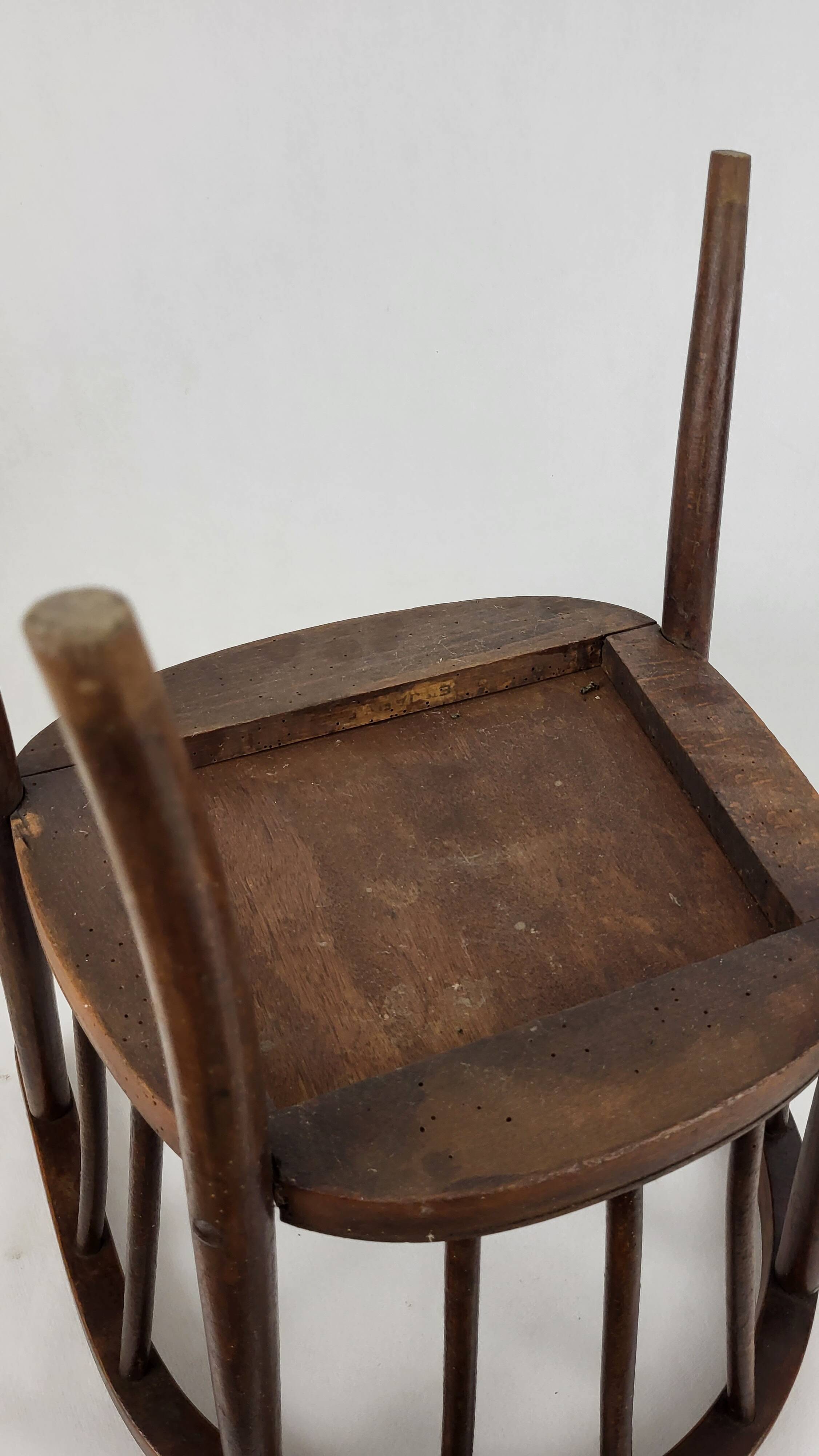 Japy brothers children's armchair Curved wood