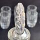 Liquor cabaret - Art Deco - Blown and cut crystal, mahogany or ebony macassar and stainless steel
