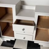 Renovated art deco asymmetrical storage unit