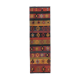 Vintage Organic Turkish Yellow and Red Kilim Rug Runner 3' x 9'5''