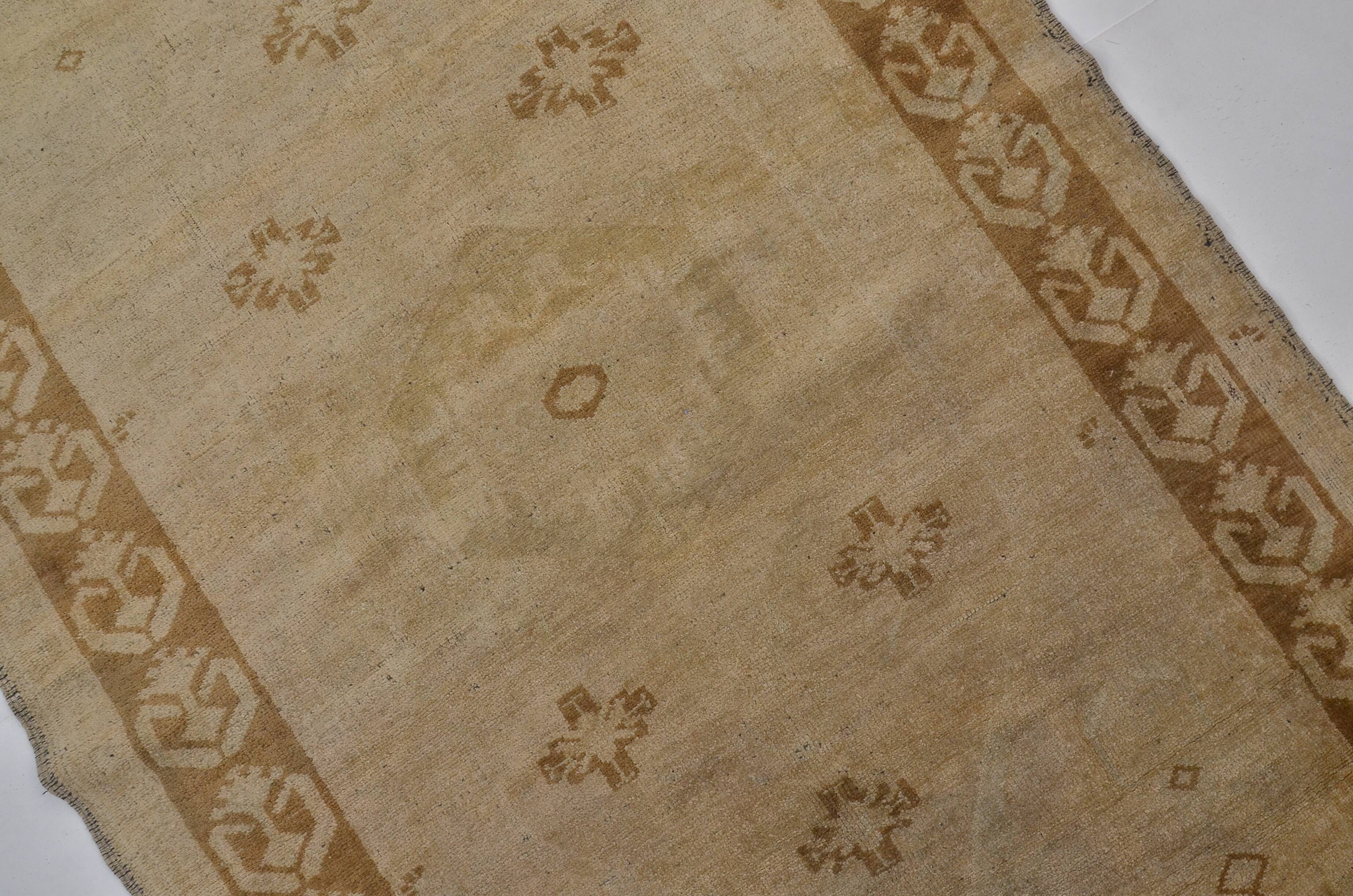 Tapis Oushak orange et marron sku A48