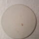 White porcelain pie dish blue and gold décor