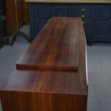 Art Deco rosewood sideboard with gilt door, attributed to Maison Dominique, 1940s