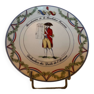 Bicentennial talking plate of revolution