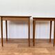 Set of two wood side/nesting tables - Germany, 1970s