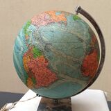 Illuminated terrestrial globe Perrina from the 1950s/60s.