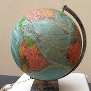 Illuminated terrestrial globe Perrina from the 1950s/60s.