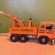 Camion Dépanneuse "Auto Service" de la marque française Joustra n° 695 de 1969 en tôle