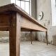 Farmhouse table with spindle legs in oak and pine, 2.5m
