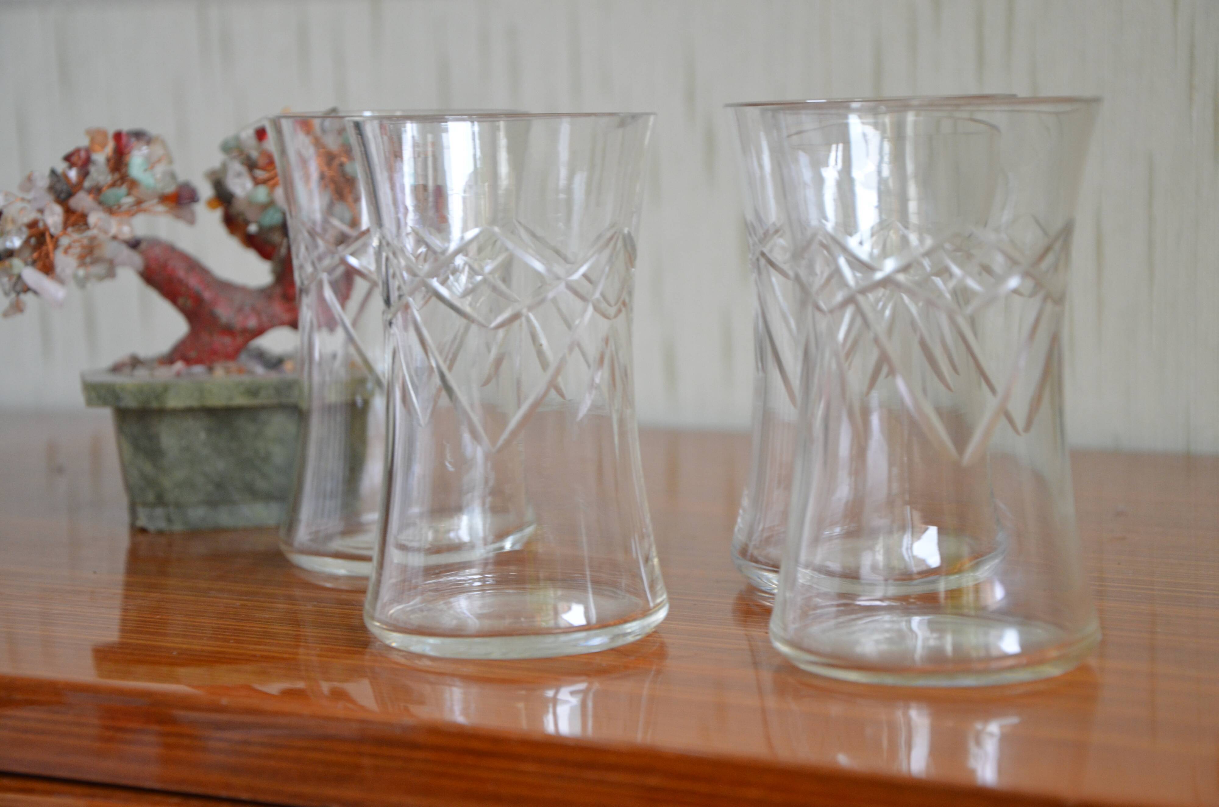 Set of 4 Czechoslovakia glasses