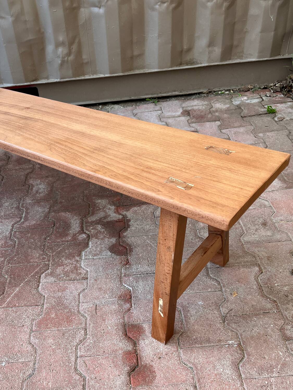 Wooden bench