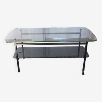 Glass coffee table