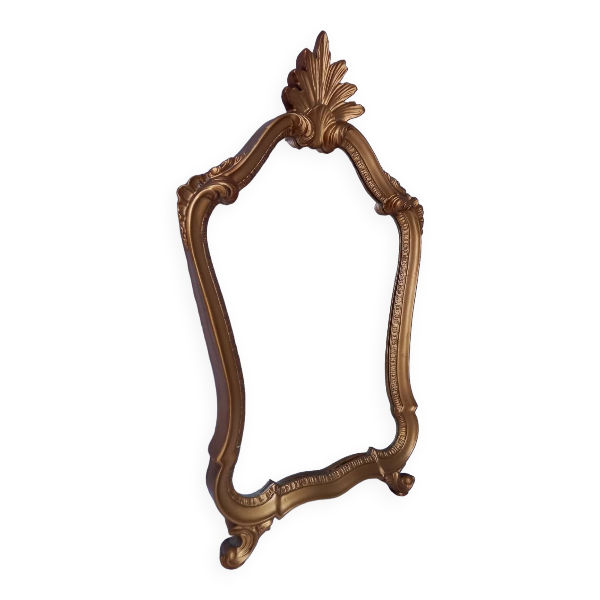 Antique gilded wooden mirror