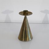 Vintage Scandinavian brass candle holder