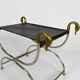 Neoclassical swan-headed curule circa 1960