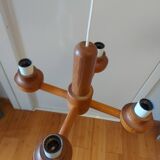 Vintage Ikea pine chandelier