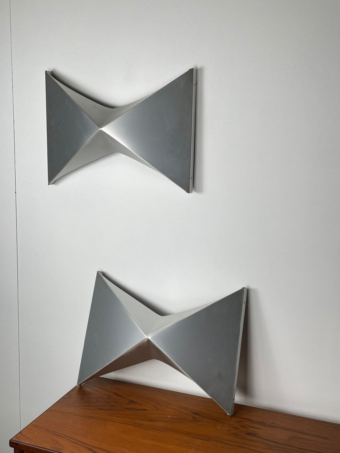 Pair of butterfly wall lamp 1970 Space age