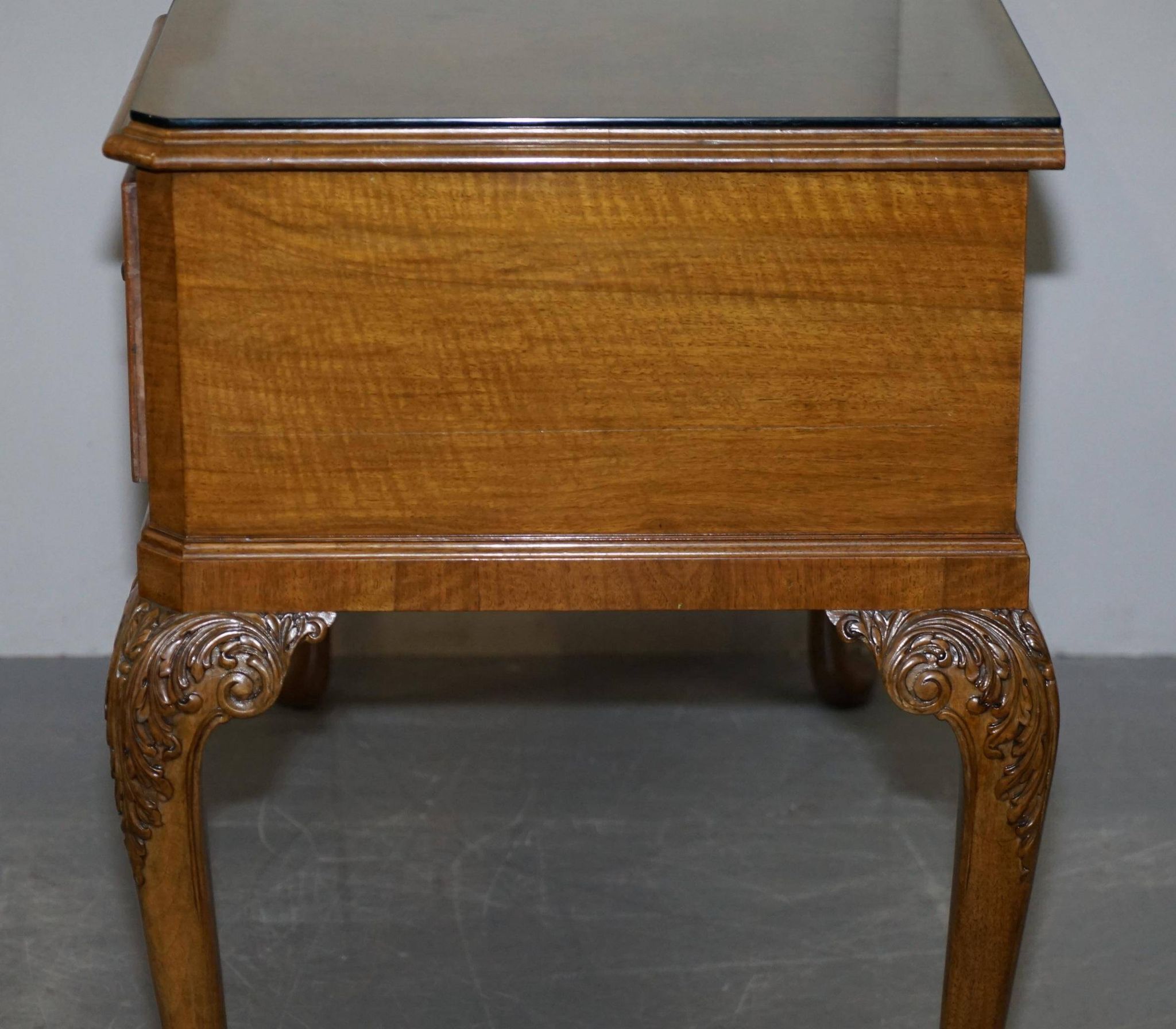 Console Burr Walnut Art Deco Denby & Spinks Breakfront