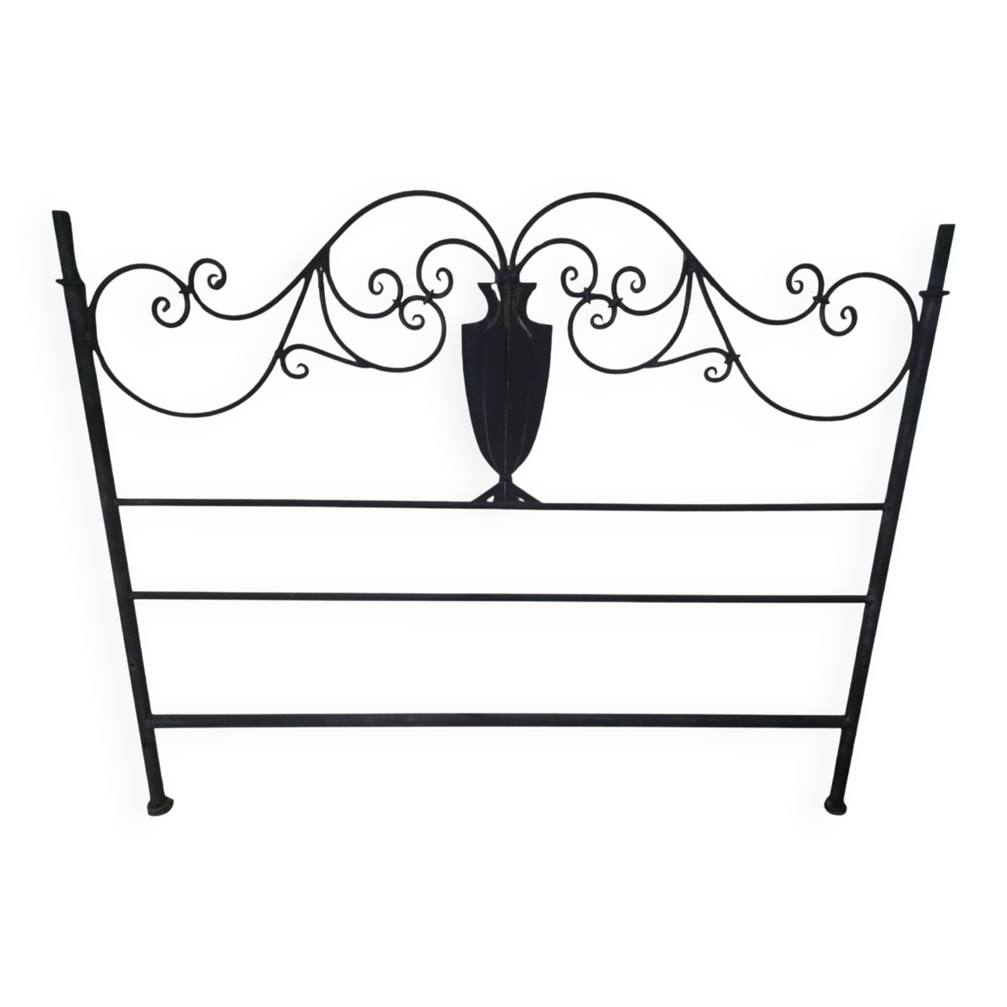 Wrought iron headboard