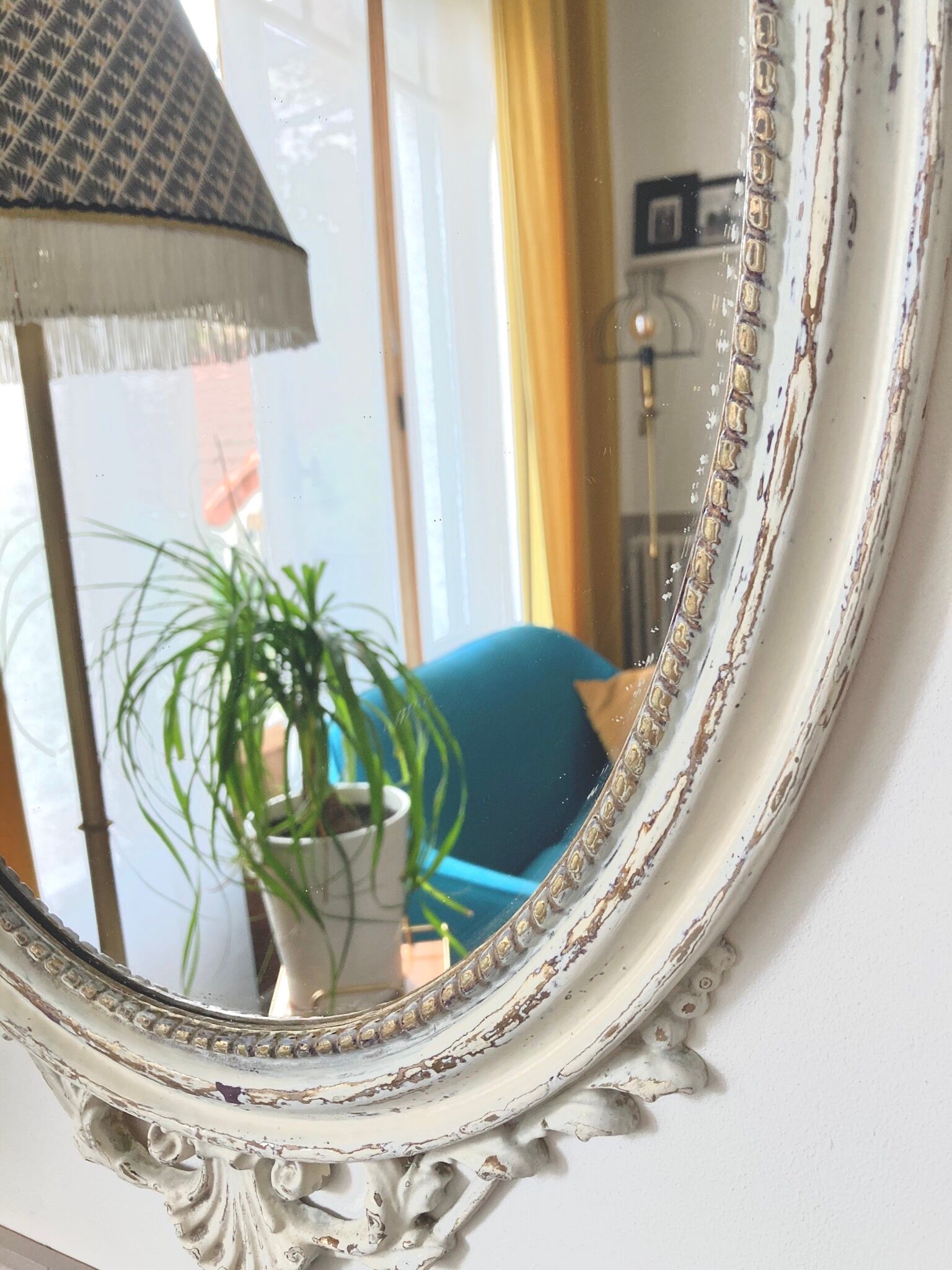 Miroir vintage ancien baroque 76x40