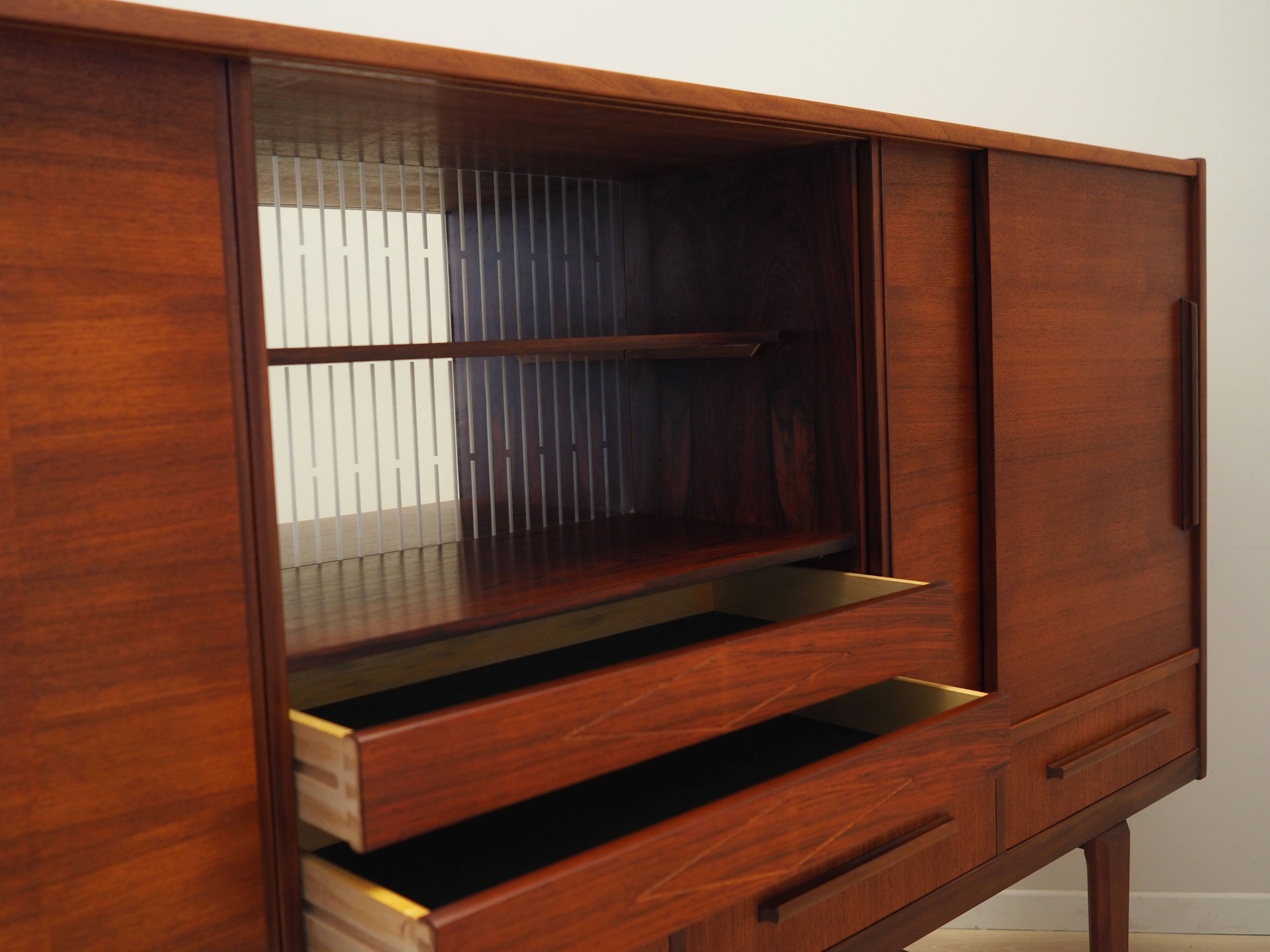 Teak highboard, Danish design, 1960s, manufacturer: PMJ Viby J